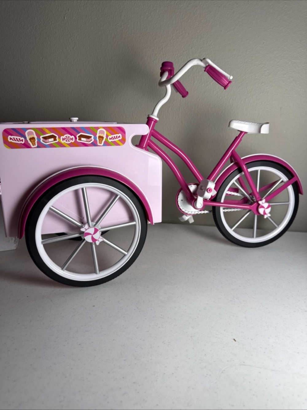My life bicycle ice cream cart 18” doll